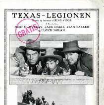 Danish Texas Rangers film brochure 1936