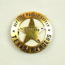 Fred Olson's Texas Ranger Captain Badge