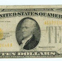 US $10 Gold Certificate 1928