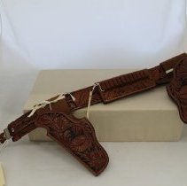 Captain Jay Banks' Gun Belt w/ holsters and ammunition slide