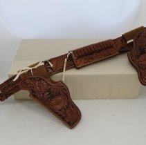 Captain Jay Banks' Gun Belt w/ holsters and ammunition slide