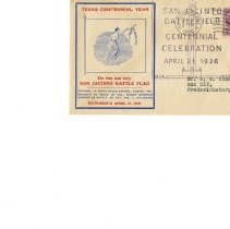 Texas Centennial First Day Covers
