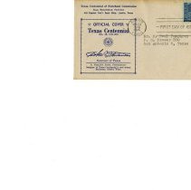 Texas Centennial First Day Covers