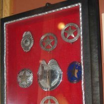 Front View Of Badges Shadow Box