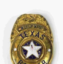 Front of A.L. Barr badge