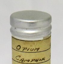 Medicine Vial, Opium, Camphor, Tannin