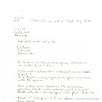 Page 5 of 13 1972 Misc. Fieldnotes