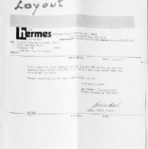 1979 New Hermes Incorporated Letter to Cannon Burying Ground Association