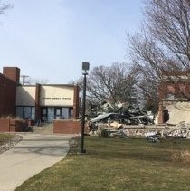 Main Entrance (on the East Side) during Demolition