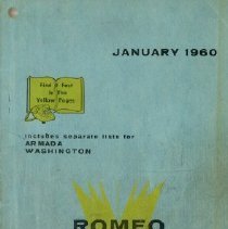 1960 Romeo Directory; Romeo, Michigan