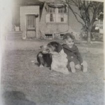 Dean Tyler Sitting in Front of Home on 168 First Street