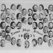 1935 Romeo High School Class Photo