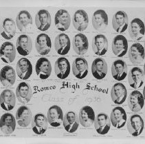1936 Romeo High School Class Photo