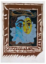 Portrait de Femme a la Fraise et au Chapeau - Pablo Picasso