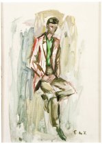 Portrait of Eddie (#2) - Elaine de Kooning