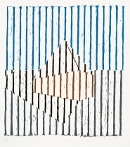 Untitled (Graceland Woodcut, State II) - Jennifer Bartlett