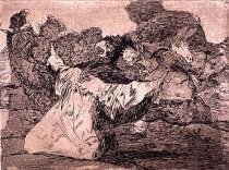 Los Desastres de la Guerra: The Charlatan's Swindle #75-Francisco Goya