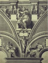 Delphica (after Michelangelo's Sistine Chapel)-Georgio Mantovano Ghisi