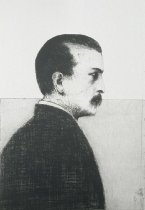 Man Walking by a Wall-Charles Wells