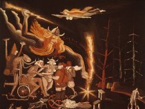 Senefelder Receives the Secrets of Lithography - Warrington Colescott