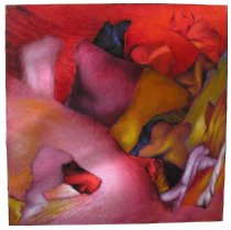 A Traves de un Vidrio Roja (Through a Red Glass)-Mario Toral