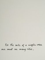 For the Sake of a Single Verse (folio)