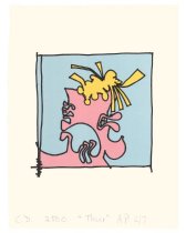 "Three" from Female Portraits - Carroll Dunham