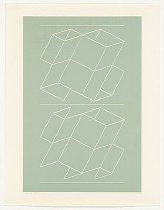 White Embossing on Gray-VII-Josef Albers