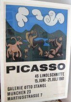 Picasso Munich Exhibition poster-Pablo Picasso