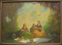 Merenda al Fresco (Luncheon out of Doors)-Ettore Caser