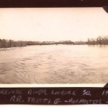 Rochester Bridge During Flood of 1936