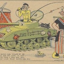 Dutch Postcard - Tank