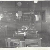 WWII Barracks Cafeteria Postcard