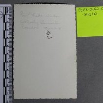 Inscription on Reverse of Photo B