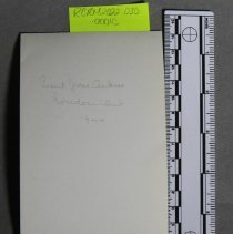 Inscription on Reverse of Photo C