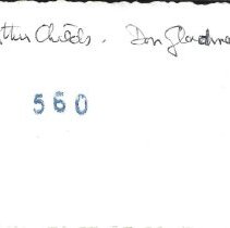 Back of photograph with inscription