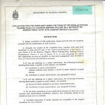 Documents regarding Cadet Officer Training Programs