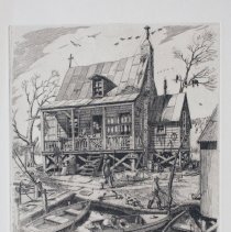 Trapper's Cabin on Chef Menteur, Louisiana