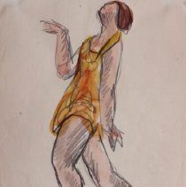 Isadora Duncan in Orange