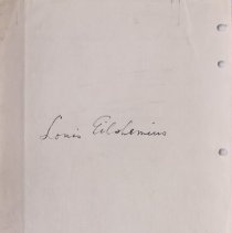 Louis Eilshemius Signature Page