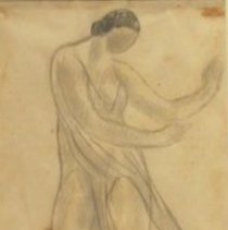 Drawing of Isadora Duncan