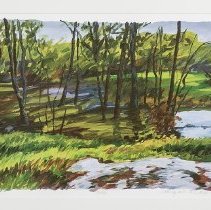 Walking with Jack Near the Tangipahoa River, Artist's proof