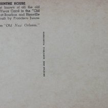 Old Absinthe House, Old New Orleans