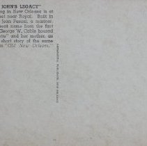 Madam John's Legacy, Old New Orleans