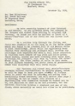 Letter from Old Porter Murals, Inc. to Ben Hildebrant and Frank Holland
