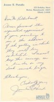 Letter from Jeanne E. Paradis to Mr. Hildebrandt Regarding Appraisal