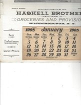 Calendar, advertising