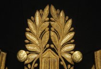 Detail of rear buttons and embroidery 2