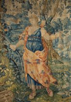 Detail of Diana (tapestry in situ)