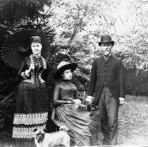 Oswald Muller, [Mary Austen Müller, Punch, Alice Austen, & Oswald Müller]